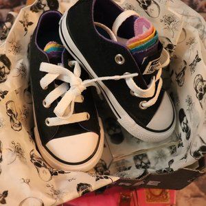 New Converse Kids Chuck Taylor Multi Tongue Sneaker